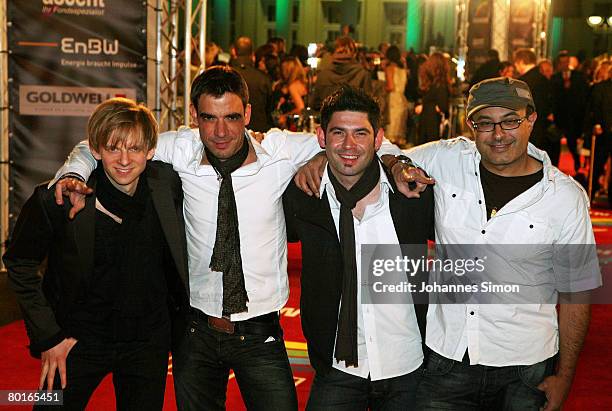 The pop band Marquess arrives for the Radio Regenbogen Award 2008 on March 7, 2008 in Karlsruhe, Germany.