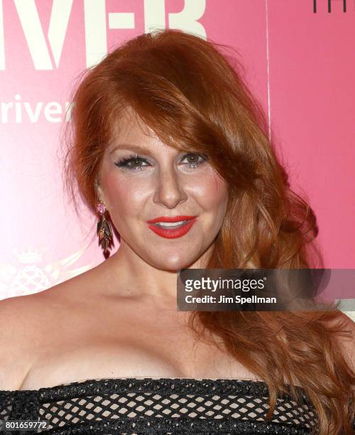 Author Julie Klausner attends the screening of "Baby Driver" hosted by TriStar Pictures with The Cinema Society and Avion at The Metrograph on June...
