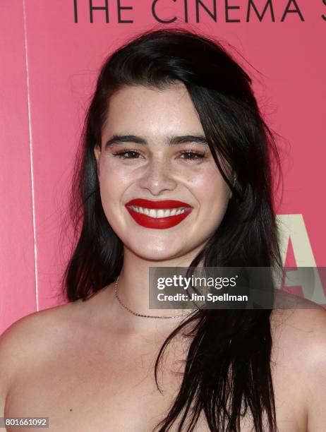 Barbie Ferreira attends the screening of "Baby Driver" hosted by TriStar Pictures with The Cinema Society and Avion at The Metrograph on June 26,...