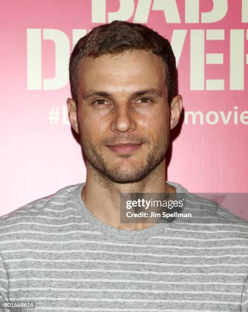 Actor Ryan Cooper attends the screening of "Baby Driver" hosted by TriStar Pictures with The Cinema Society and Avion at The Metrograph on June 26,...