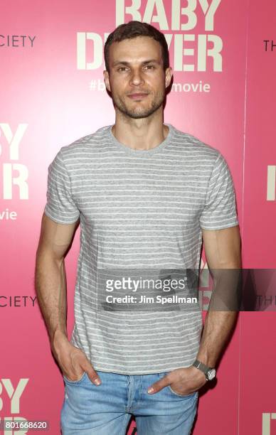 Actor Ryan Cooper attends the screening of "Baby Driver" hosted by TriStar Pictures with The Cinema Society and Avion at The Metrograph on June 26,...