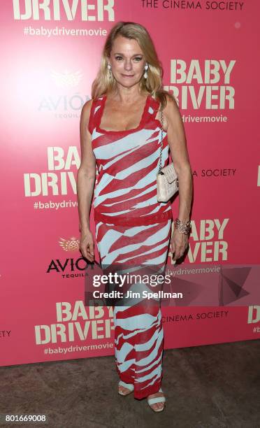 Debbie Bancroft attends the screening of "Baby Driver" hosted by TriStar Pictures with The Cinema Society and Avion at The Metrograph on June 26,...