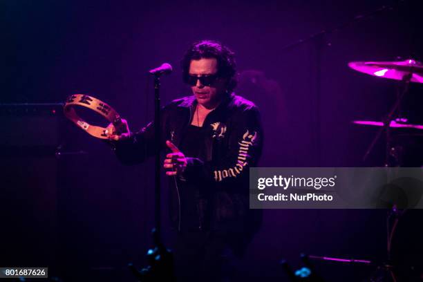 Ian Astbury of the british rock band The Cult pictured on stage as they perform at Alcatraz in Milan, Italy on June 26. It's the only Italian date.