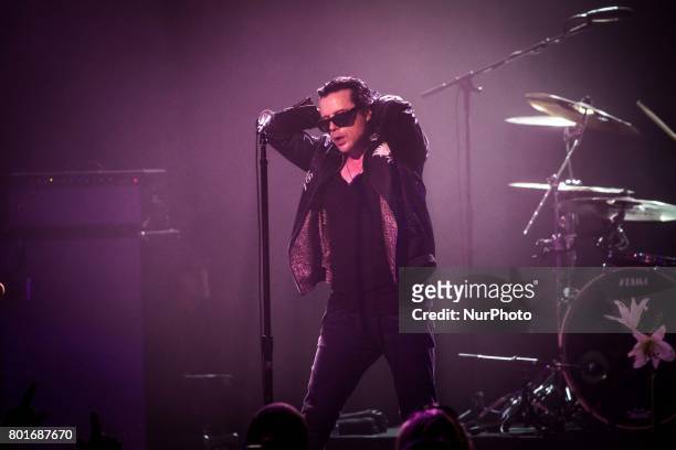 Ian Astbury of the british rock band The Cult pictured on stage as they perform at Alcatraz in Milan, Italy on June 26. It's the only Italian date.
