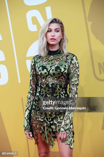 Hailey Rhode Baldwin attends the 2017 NBA Awards at Basketball City - Pier 36 - South Street on June 26, 2017 in New York City.