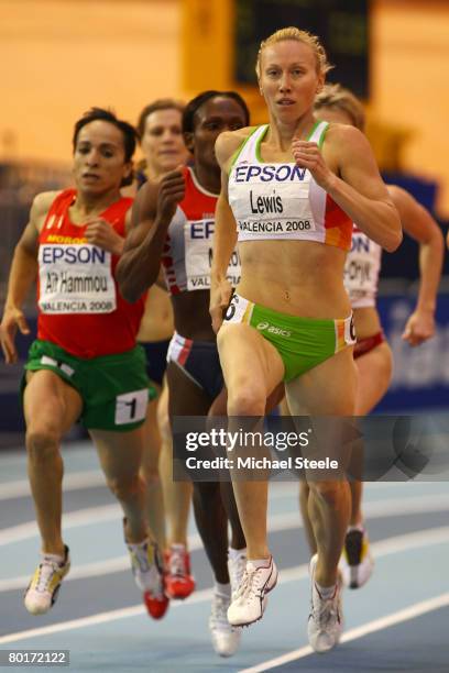 Tamsyn Lewis of Australia competes in the Womens 800 metres Semi-Final during the 12th IAAF World Indoor Championships at the Palau Lluis Puig on...