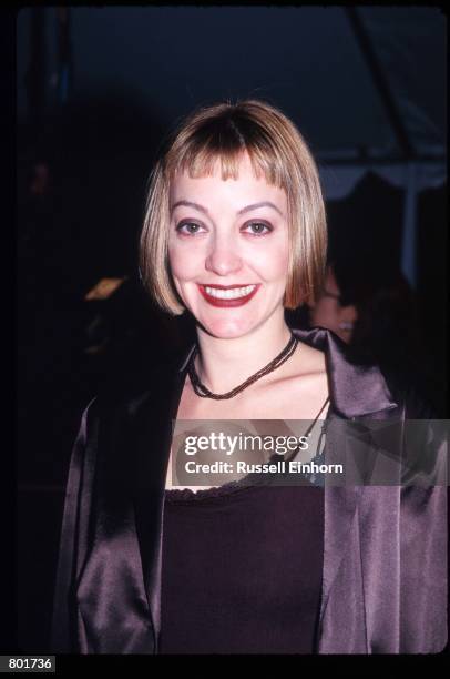 Arabella Field poses December 6, 1997 in Los Angeles, CA. Celebrities attended the premiere of the film "As Good As It Gets" starring Jack Nicholson...