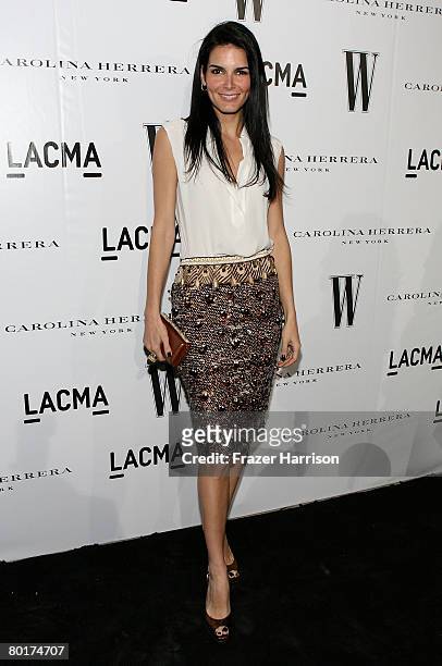 Actress Angie Harmon arrives to the Inaugural Avant-Garde Gala hosted by W Magazine & LACMA held at LACMA BCAM on March 8, 2008 in Los Angeles,...