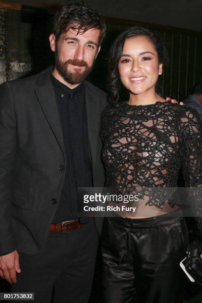 Actors Carter Hudson and Emily Rios attend the after party for the premiere of FX's "Snowfall" at The Reserve on June 26, 2017 in Los Angeles,...