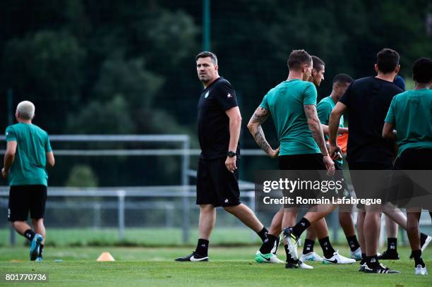 Oscar Garcia of Saint Etienne during Press conference and training session of AS Saint-Etienne on June 26, 2017 in Saint-Etienne, France.