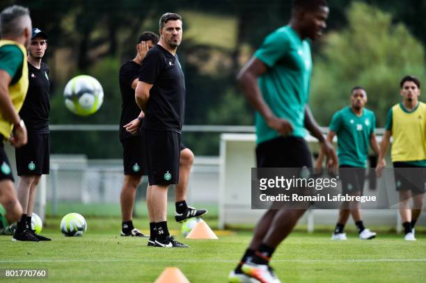 Oscar Garcia of Saint Etienne during Press conference and training session of AS Saint-Etienne on June 26, 2017 in Saint-Etienne, France.