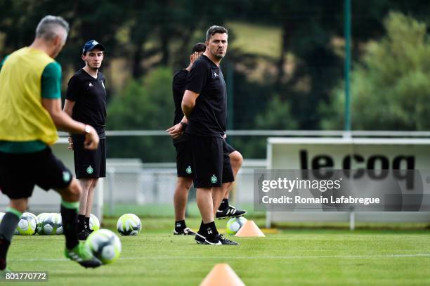 Oscar Garcia of Saint Etienne during Press conference and training session of AS Saint-Etienne on June 26, 2017 in Saint-Etienne, France.