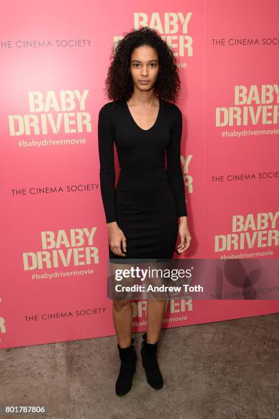 Luisana Gonzalez attends a screening of "Baby Driver" hosted by TriStar Pictures and The Cinema Society at The Metrograph on June 26, 2017 in New...