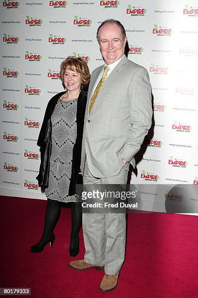 Jim Broadbent and Anastasia Lewis attend the Sony Ericsson Empire Awards at the Grosvenor House Hotel on March 9, 2008 in London, England.