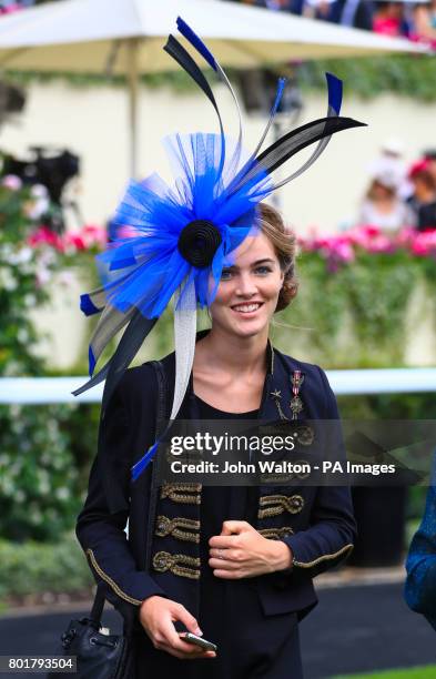 Female racegoer during day four of Royal Ascot at Ascot Racecourse.