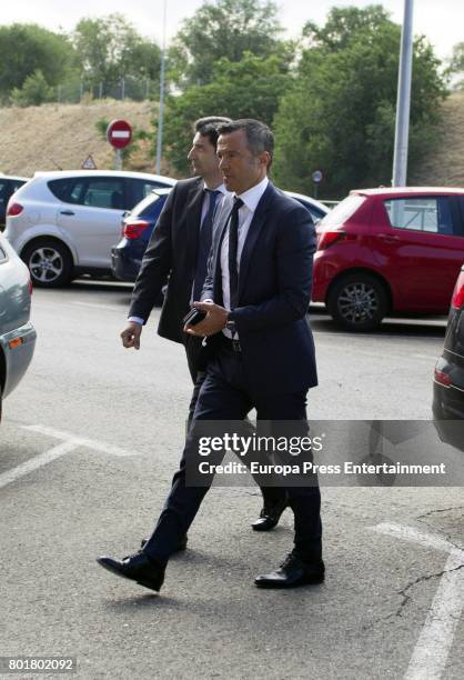 The agent of Portuguese soccer players, Jorge Mendes arrives to Pozuelo de Alarcon Court to declare by the alleged tax evasion of 5.6 million euros...