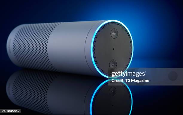 An Amazon Echo multimedia smart speaker, taken on November 28, 2016.