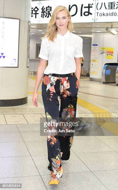 Karlie Kloss is seen on June 27, 2017 in Tokyo, Japan.