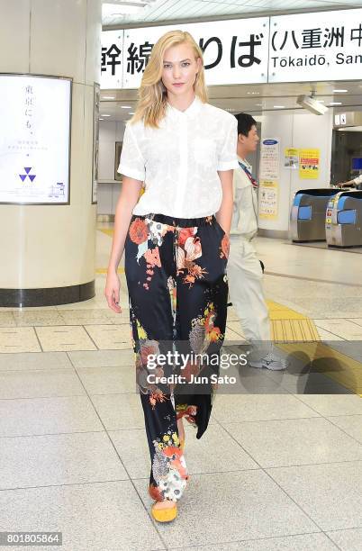 Karlie Kloss is seen on June 27, 2017 in Tokyo, Japan.
