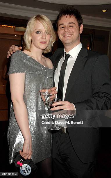 Lauren Laverne and Danny Dyer attend The Laurence Olivier Awards, at the Grosvenor House Hotel on March 9, 2008 in London, England.