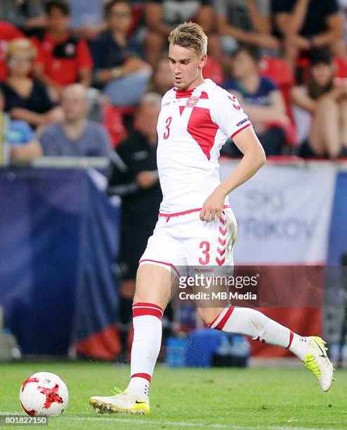 Andreas Maxs during the UEFA European Under-21 match between Czech Republic and Denmark at Arena Tychy on June 24, 2017 in Tychy, Poland.