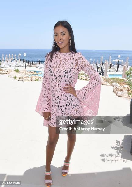 Maya Jama attends the press conference ahead of the annual Isle of MTV Malta event at Radisson Blu Hotel on June 27, 2017 in St Julian's, Malta.