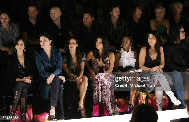 Actresses Jodi Lyn O'Keefe, Roselyn Sanchez, Maria Conchita Alonso and tv personality Gene Simmons front row at IMASU by Kelly Nishimoto Fall 2008...