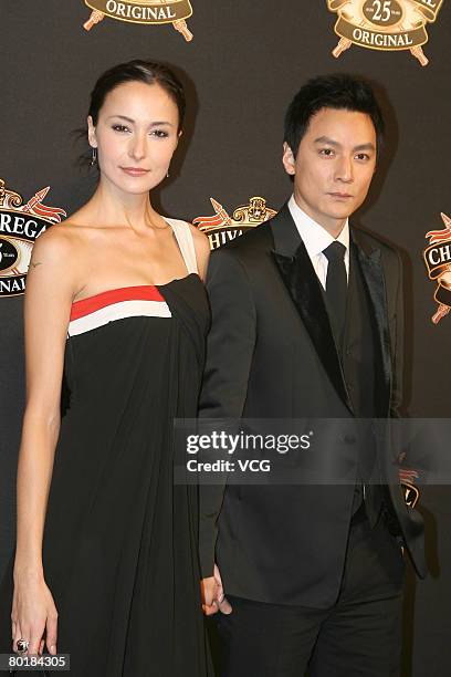 Lisa.S and Daniel Wu attends the 25th anniversary party of Chivas on March 7, 2008 in Shanghai, China.