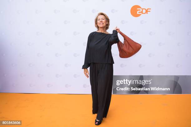 Gaby Dohm arrives at the ZDF reception during the Munich Film Festival at Hugo's on June 27, 2017 in Munich, Germany.