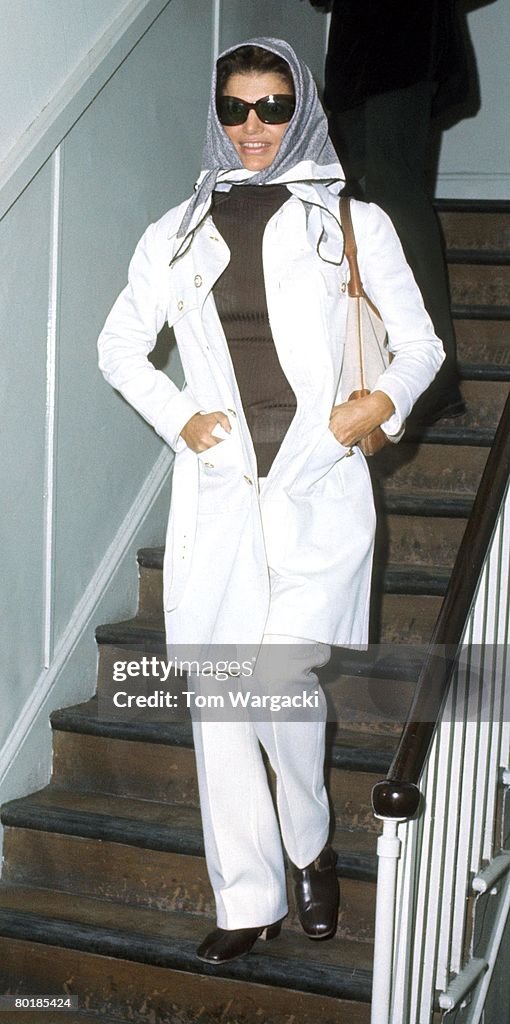 Jackie Onassis Sighting File Photos - Circa 1974