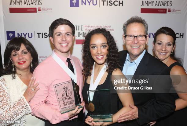 The Broadway League's Charlotte St. Martin, Best Performance by an Actor winner Tony Moreno from Orlando Florida, Best Performance by an Actress...