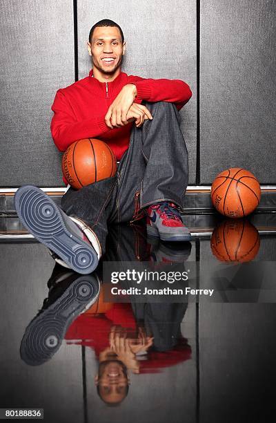 Guard Brandon Roy of the Portland Trail Blazers poses for a portrait at the Trail Blazers Practice Facility on January 26, 2008 in Tualatin, Oregon.