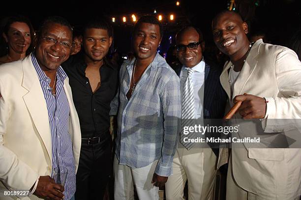 Usher, Kenny "Babyface" Edmonds, L.A. Reid and Tyrese Atmosphere At the grand opening of The Cove Atlantis on Paradise Island, resort magnate Sol...