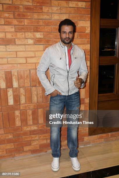 Bollywood actor Rohit Roy during the birthday party of actor Aftab Shivdasani at the Taj Lands End Hotel in Bandra on June 25, 2017 in Mumbai, India.