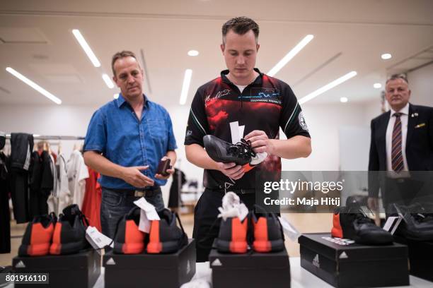 Andreas Gripp of German 2017 World Games Team is seen during fitting on June 27, 2017 in Frankfurt am Main, Germany.