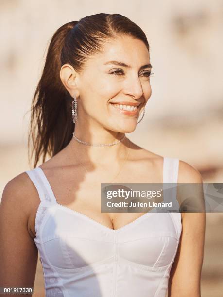 Actress Caterina Murino is photographed for Self Assignment on June 15, 2017 in Cabourg, France.