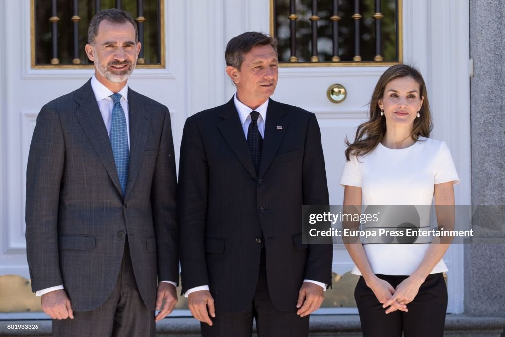 Spanish Royals Meet President of Slovenia