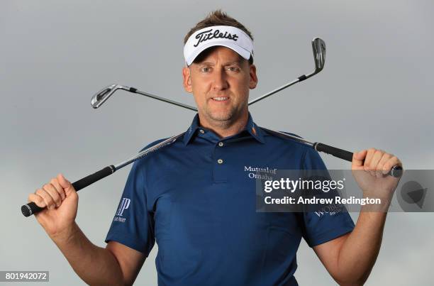 Ian Poulter of England poses for a portrait during practice for the HNA Open de France at Le Golf National on June 27, 2017 in Paris, France.