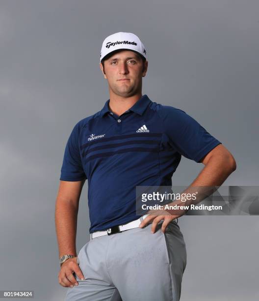 Jon Rahm of Spain poses for a portrait during practice for the HNA Open de France at Le Golf National on June 27, 2017 in Paris, France.