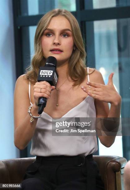 Actress Olivia DeJonge attends Build to discuss "Will" at Build Studio on June 27, 2017 in New York City.