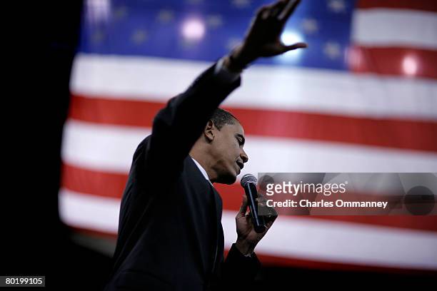 Senator Barack Obama attends a campaign rally, February 28, 2008 in Fort Worth, Texas. Obama is campaigning ahead of the March 4, Democratic primary.