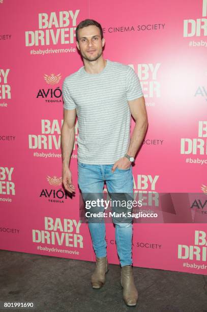 Ryan Cooper attends TriStar Pictures, The Cinema Society and Avion's screening of "Baby Driver" at The Metrograph on June 26, 2017 in New York City.