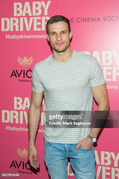 Ryan Cooper attends TriStar Pictures, The Cinema Society and Avion's screening of "Baby Driver" at The Metrograph on June 26, 2017 in New York City.