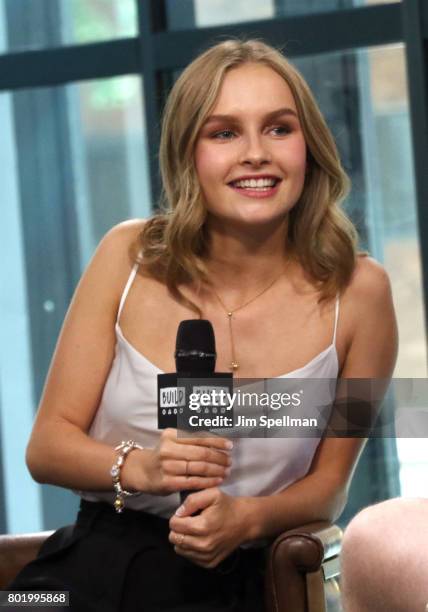 Actress Olivia DeJonge attends Build to discuss "Will" at Build Studio on June 27, 2017 in New York City.