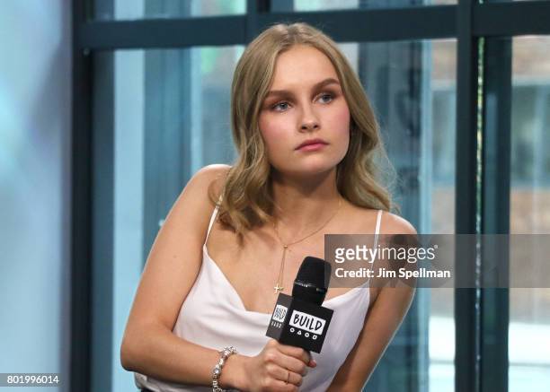 Actress Olivia DeJonge attends Build to discuss "Will" at Build Studio on June 27, 2017 in New York City.