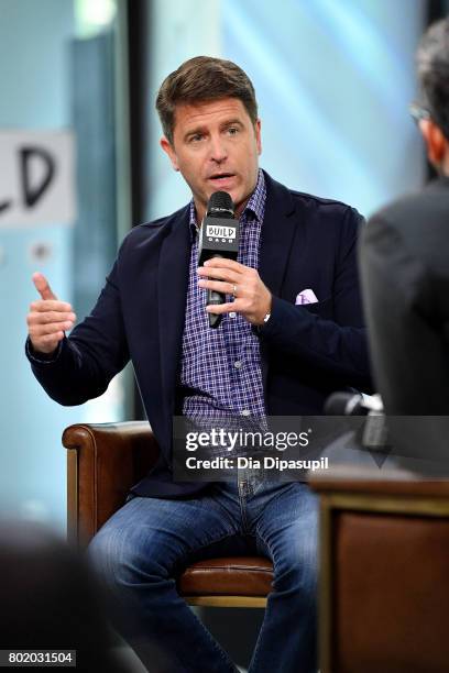 Brad Thor visits Build to discuss his book "Use of Force" at Build Studio on June 27, 2017 in New York City.