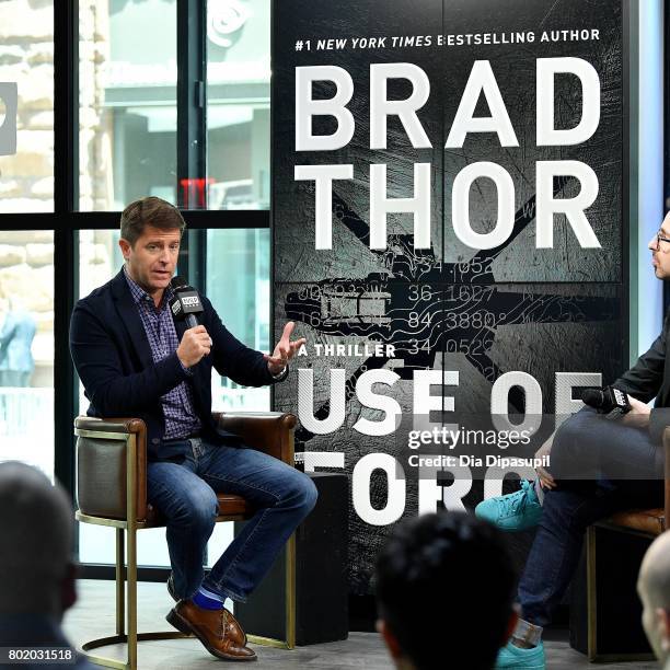 Brad Thor visits Build to discuss his book "Use of Force" at Build Studio on June 27, 2017 in New York City.