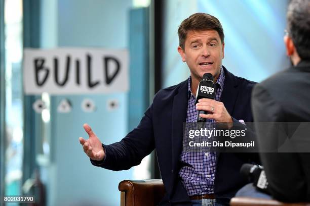 Brad Thor visits Build to discuss his book "Use of Force" at Build Studio on June 27, 2017 in New York City.