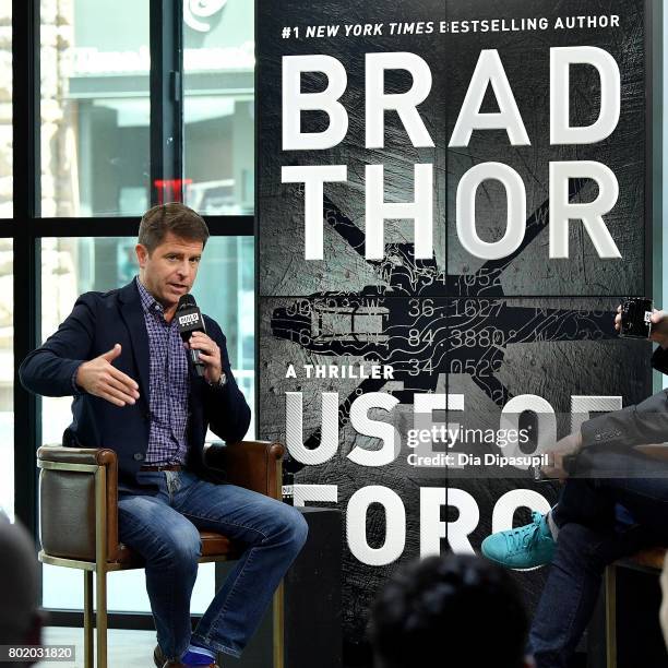 Brad Thor visits Build to discuss his book "Use of Force" at Build Studio on June 27, 2017 in New York City.