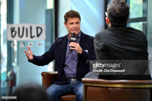 Brad Thor visits Build to discuss his book "Use of Force" at Build Studio on June 27, 2017 in New York City.